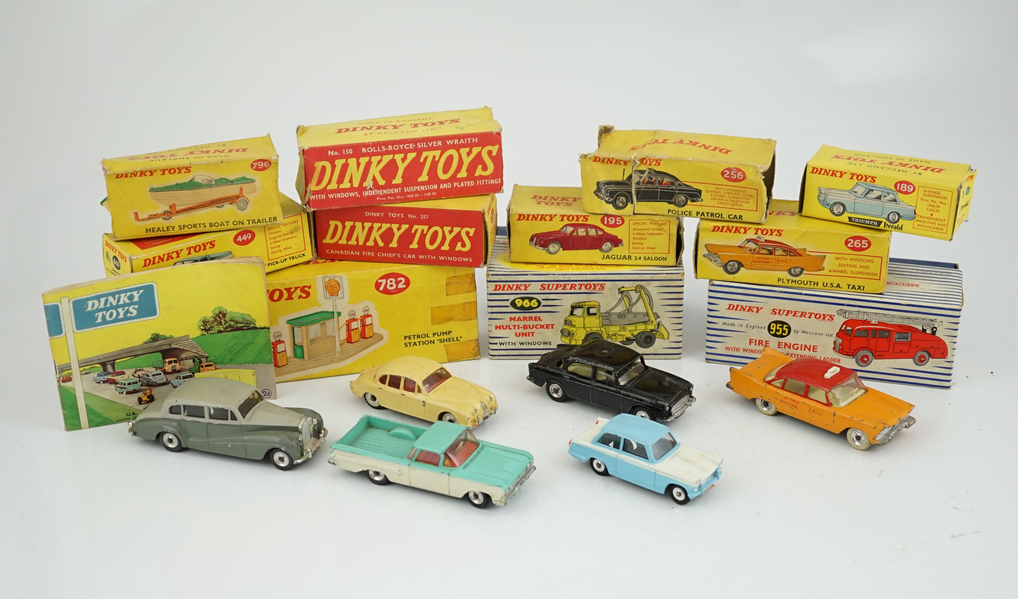 Eleven boxed Dinky Toys